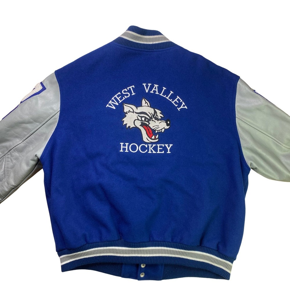 Vintage West Valley Hockey letterman jacket‎